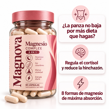 MAGNOVA® | Magnesio Complex 8 en 1 — 60 cápsulas