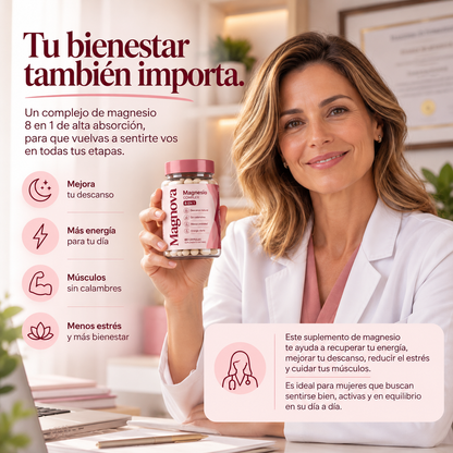 MAGNOVA® | Magnesio Complex 8 en 1 — 60 cápsulas