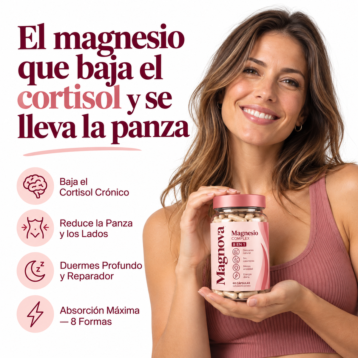MAGNOVA® | Magnesio Complex 8 en 1 — 60 cápsulas
