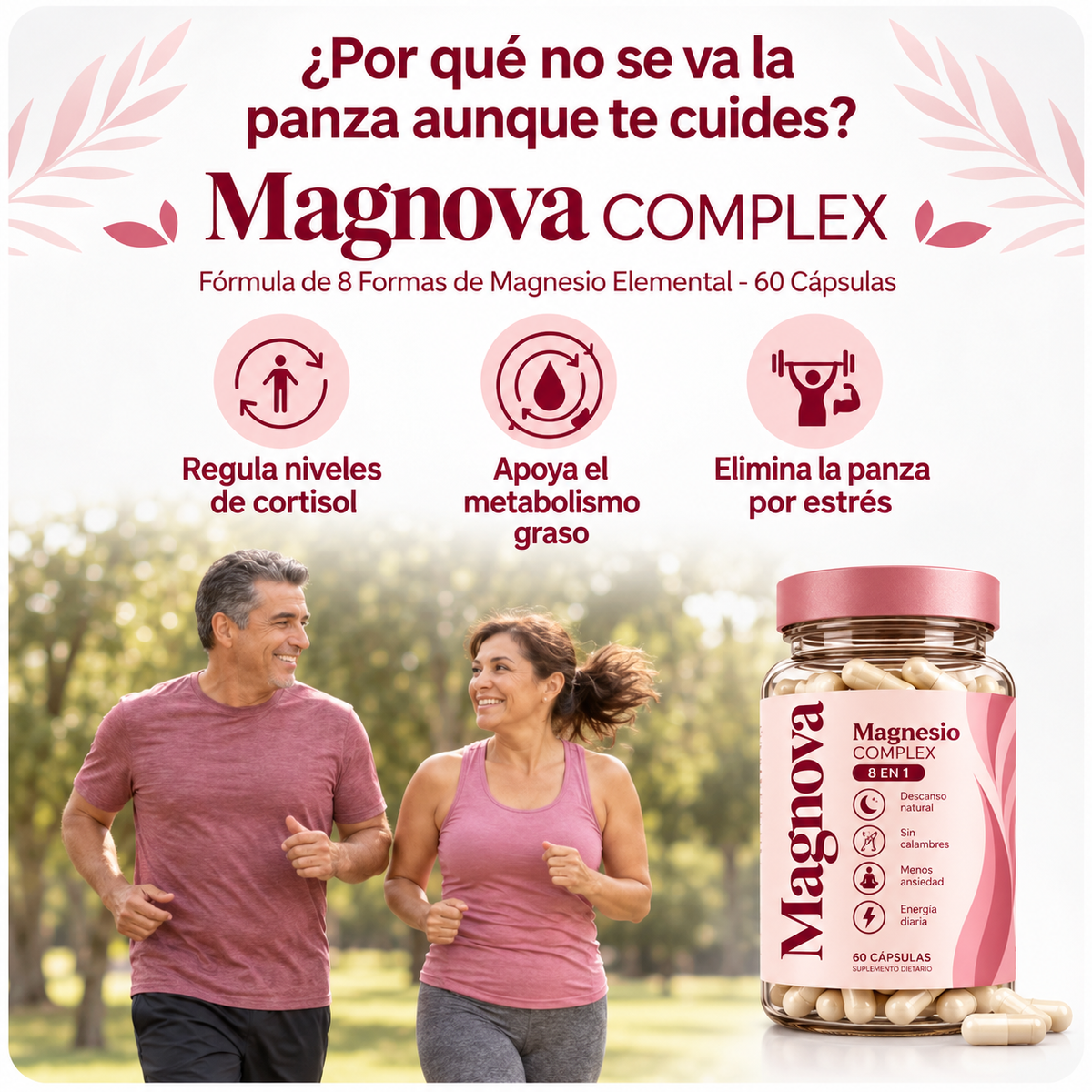 MAGNOVA® | Magnesio Complex 8 en 1 — 60 cápsulas