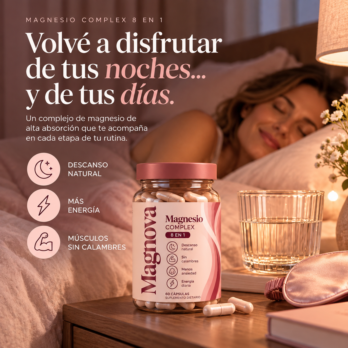 MAGNOVA® | Magnesio Complex 8 en 1 — 60 cápsulas