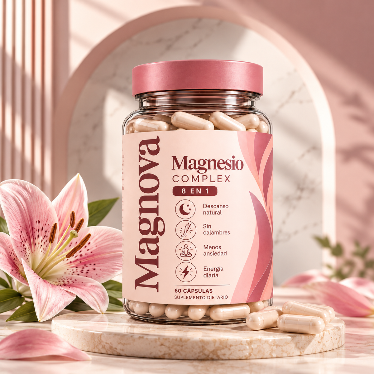 MAGNOVA® | Magnesio Complex 8 en 1 — 60 cápsulas
